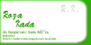 roza kada business card